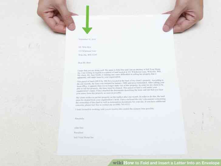 Image intitulée Plier et Insérer une Lettre Dans une Enveloppe à l